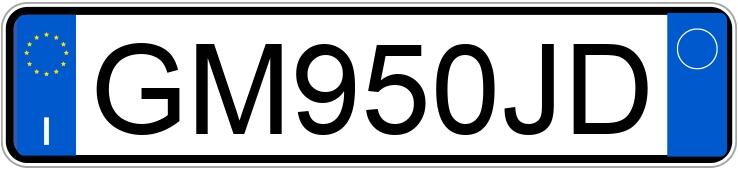 Numer rejestracyjny GM950JD posiada JEEP Compass 2a serie