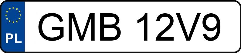 Numer rejestracyjny GMB 12V9 posiada RENAULT MEGANE - GMB12V9