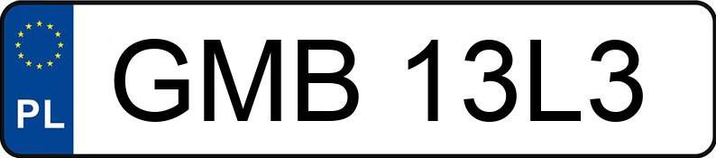 Numer rejestracyjny GMB 13L3 posiada MERCEDES-BENZ 116 Vito CDI MR`10 E5 2.9t L Univan - GMB13L3