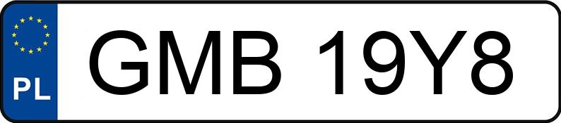 Numer rejestracyjny GMB 19Y8 posiada VOLKSWAGEN Caddy 1.4 TGI MR`15 E6 2.1t Comfortline - GMB19Y8