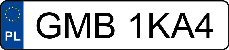 Numer rejestracyjny GMB 1KA4 posiada BMW 320D XDRIVE - GMB1KA4