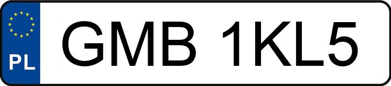 Numer rejestracyjny GMB 1KL5 posiada VOLKSWAGEN GOLF 1.9 TDI - GMB1KL5