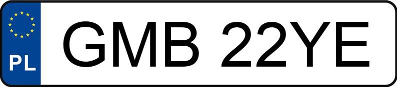 Numer rejestracyjny GMB 22YE posiada BMW 520 Diesel MR`03 E3 E60 520 Diesel MR`03 E3 E60 - GMB22YE