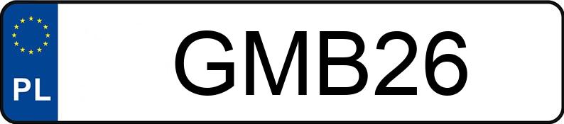 Numer rejestracyjny GMB 26 posiada VOLKSWAGEN Golf II 1.3 Kat. - GMB26