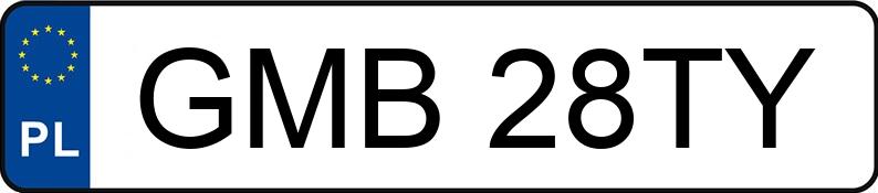 Numer rejestracyjny GMB 28TY posiada LAND ROVER Range Rover I/II 2.5 TD DT - GMB28TY