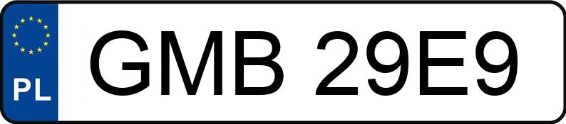 Numer rejestracyjny GMB 29E9 posiada RENAULT ESPACE - GMB29E9