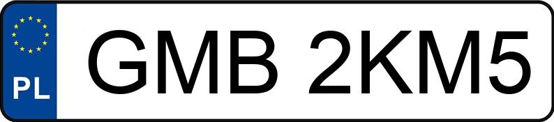Numer rejestracyjny GMB 2KM5 posiada BMW 520D - GMB2KM5