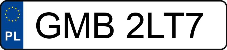 Numer rejestracyjny GMB 2LT7 posiada SEAT Ibiza 1.2 TSI MR`12 E5 6J Style - GMB2LT7