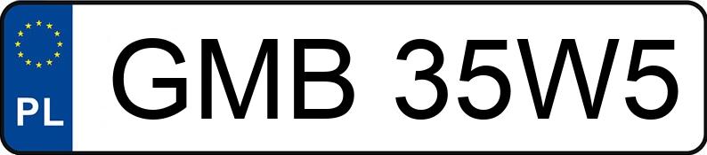Numer rejestracyjny GMB 35W5 posiada BMW 325 Coupe Diesel DPF MR`06 E4 E92 325 Coupe Diesel DPF MR`06 E4 E92 - GMB35W5