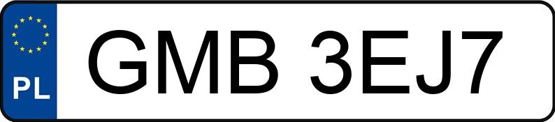 Numer rejestracyjny GMB 3EJ7 posiada VOLKSWAGEN GOLF - GMB3EJ7 Numer rejestracyjny GMB 3EJ7 posiada VOLKSWAGEN GOLF - GMB3EJ7