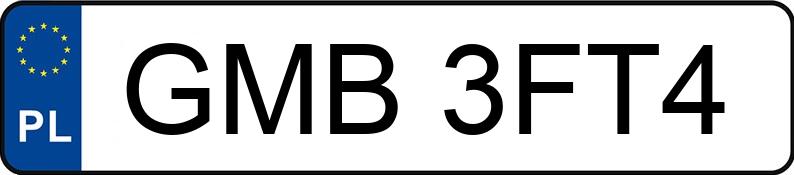 Numer rejestracyjny GMB 3FT4 posiada BMW 650i Gran Coupe MR`15 E6 F06 xDrive Steptronic - GMB3FT4