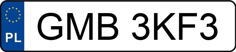 Numer rejestracyjny GMB 3KF3 posiada AUDI A5 COUPE - GMB3KF3