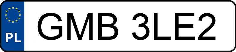 Numer rejestracyjny GMB 3LE2 posiada VOLKSWAGEN Passat B7 2.0 TDI-CR MR`10 E5 Comfortline BMT 4MOTION - GMB3LE2