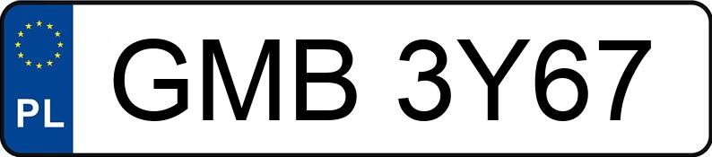Numer rejestracyjny GMB 3Y67 posiada CITROEN C4 G.Picasso 1.6 THP MR`06 E5 SX Pack MCP - GMB3Y67