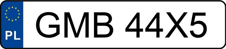 Numer rejestracyjny GMB 44X5 posiada AUDI A4 - GMB44X5