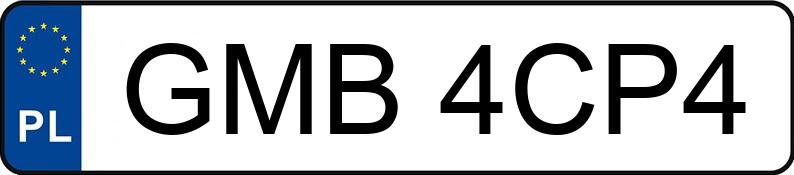 Numer rejestracyjny GMB 4CP4 posiada BMW 325i Coupe Kat. MR`02 E3 E46 Ci - GMB4CP4