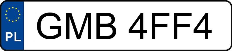 Numer rejestracyjny GMB 4FF4 posiada JINLING JLA-931E - GMB4FF4