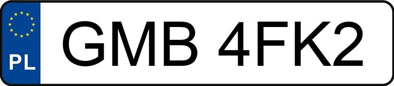 Numer rejestracyjny GMB 4FK2 posiada AUDI A6 - GMB4FK2