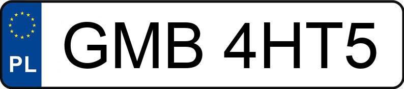 Numer rejestracyjny GMB 4HT5 posiada OPEL ZAFIRA 1.9 CDTI - GMB4HT5 Numer rejestracyjny GMB 4HT5 posiada OPEL ZAFIRA 1.9 CDTI - GMB4HT5