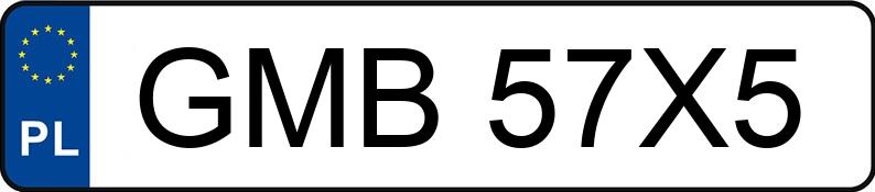 Numer rejestracyjny GMB 57X5 posiada BMW 320 - GMB57X5