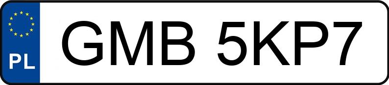 Numer rejestracyjny GMB 5KP7 posiada BMW 520D - GMB5KP7