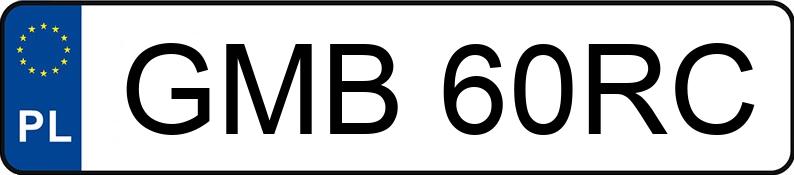 Numer rejestracyjny GMB 60RC posiada VOLKSWAGEN PASSAT - GMB60RC