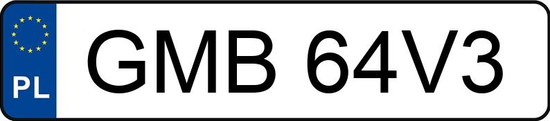 Numer rejestracyjny GMB 64V3 posiada CITROEN C6 2.2 HDI FAP MR`05 E4 C6 2.2 HDI FAP MR`05 E4 - GMB64V3