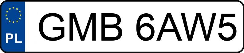 Numer rejestracyjny GMB 6AW5 posiada BMW 320 Diesel MR`12 E5 F30 320 Diesel MR`12 E5 F30 - GMB6AW5