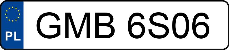 Numer rejestracyjny GMB 6S06 posiada MITSUBISHI Lancer 2.0 MR`04 E3 Intense - GMB6S06