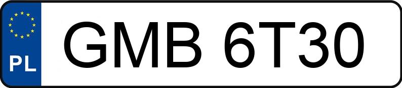 Numer rejestracyjny GMB 6T30 posiada NISSAN Patrol GR 2.9 TD Patrol GR 2.9 TD - GMB6T30