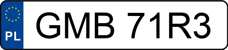 Il numero di registrazione GMB 71R3 ha OPEL Astra Classic II 1.4 MR`04 E4 Astra Classic II 1.4 MR`04 E4 - GMB71R3