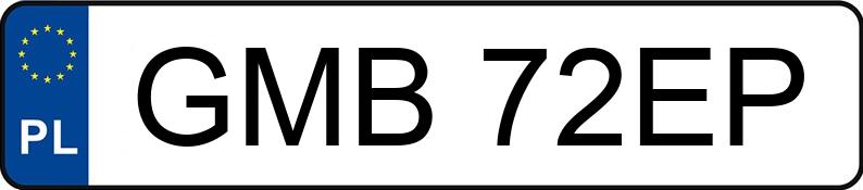 Numer rejestracyjny GMB 72EP posiada AUDI 80 - GMB72EP