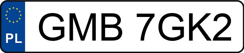 Numer rejestracyjny GMB 7GK2 posiada BMW 740 Diesel DPF MR`15 E6 G11/G12 xDrive Steptronic - GMB7GK2