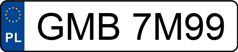 Numer rejestracyjny GMB 7M99 posiada HENRA T-750 - GMB7M99