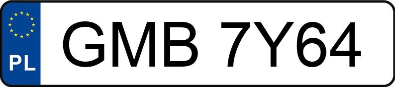 Numer rejestracyjny GMB7Y64 posiada BMW Seria 5 525i 24V Kat. E34