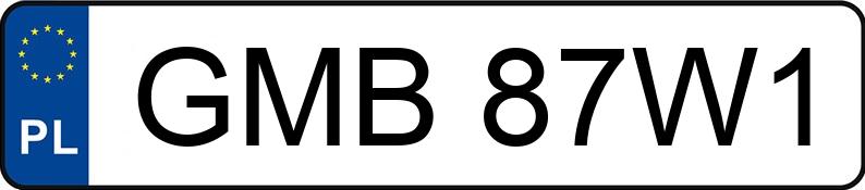 Numer rejestracyjny GMB 87W1 posiada SEAT Cordoba 1.4 MR`00 6K Stella - GMB87W1