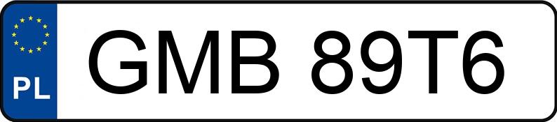 Numer rejestracyjny GMB 89T6 posiada MERCEDES-BENZ B 180 CDI - GMB89T6