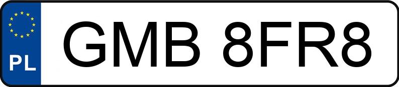 Numer rejestracyjny GMB 8FR8 posiada AUDI S4 - GMB8FR8