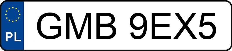 Numer rejestracyjny GMB 9EX5 posiada BMW 520D - GMB9EX5