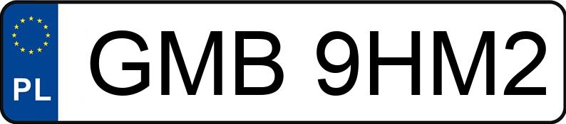 Numer rejestracyjny GMB 9HM2 posiada BMW 523i MR`07 E4 E60 523i MR`07 E4 E60 - GMB9HM2