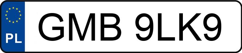 Numer rejestracyjny GMB 9LK9 posiada AUDI A4 Avant 2.0 TDi MR`15 E6 B9 A4 Avant 2.0 TDi MR`15 E6 B9 - GMB9LK9