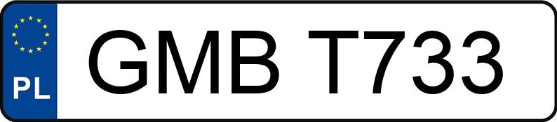 Numer rejestracyjny GMB T733 posiada MERCEDES-BENZ 300 D Kat. 124 300D Turbo - GMBT733