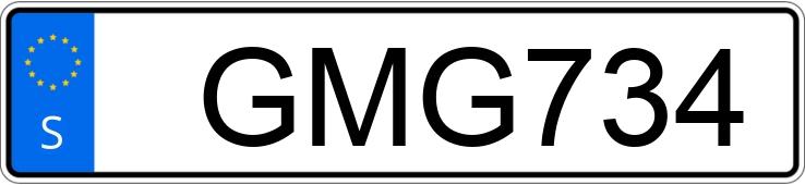 Numer rejestracyjny GMG734 posiada Saab 9-3 Vector