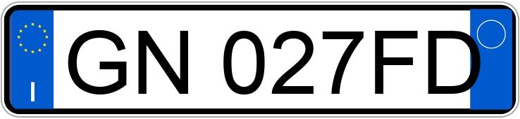 Numer rejestracyjny GN027FD posiada AUDI A3 4a serie