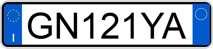 Numer rejestracyjny GN121YA posiada FIAT 500