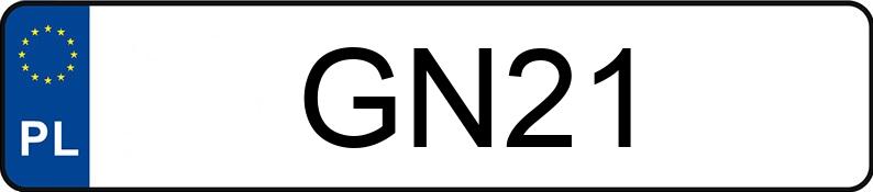 Numer rejestracyjny GN 21 posiada MAZDA RX-8 - GN21