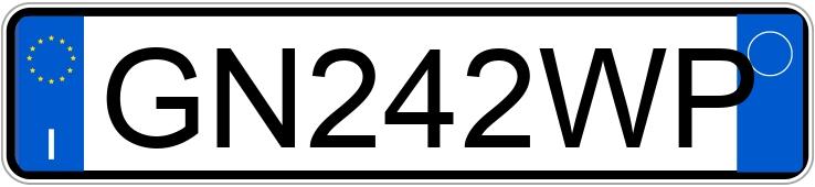 Numer rejestracyjny GN242WP posiada FIAT 500 Numer rejestracyjny GN242WP posiada FIAT 500