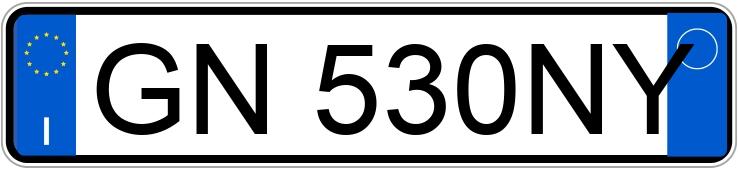 Numer rejestracyjny GN530NY posiada BMW X3