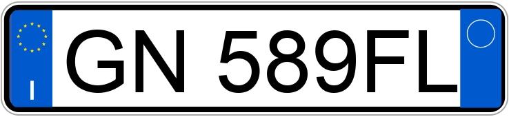 Numer rejestracyjny GN589FL posiada TESLA Model 3