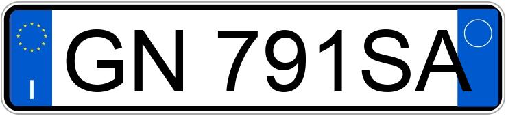 Numer rejestracyjny GN791SA posiada LANCIA Ypsilon 3a serie